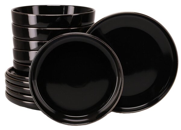 JEDILNI SERVIS Nordic Festive Schwarz