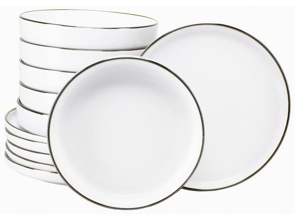 JEDILNI SERVIS Nordic Festive Weiss