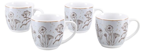 SET SKODELIC ZA KAVO Vintage Flower Stein 4-delni
