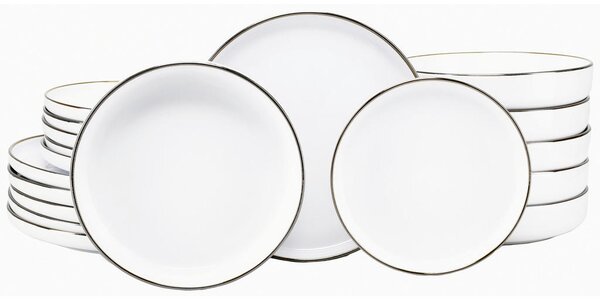 JEDILNI SERVIS Nordic Festive Weiss
