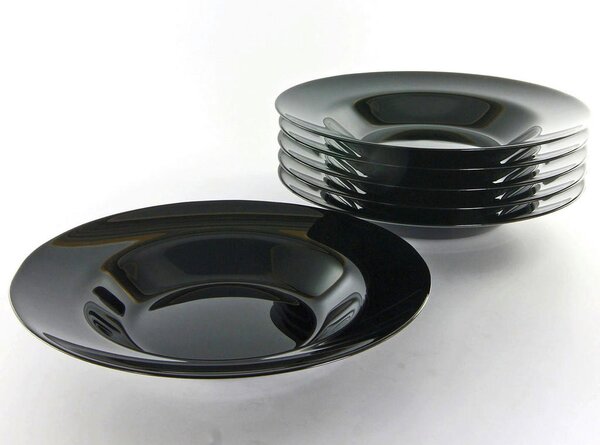 SET KROŽNIKOV ZA TESTENINE Italien Party Schwarz 29 cm