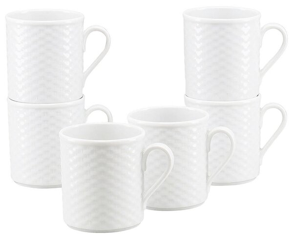 SET SKODELIC ZA KAVO Polo weiss 6-delni 250 ml