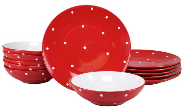 JEDILNI SERVIS Polka Dots bunt