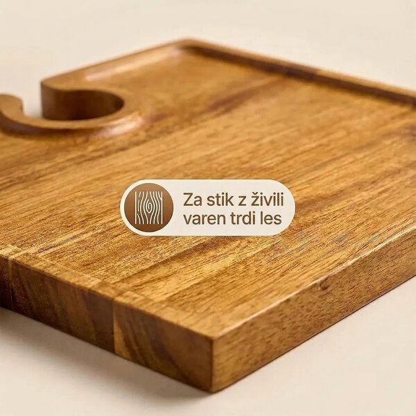 Puzzletray™ Set Lesenih Servirnih Pladnjev V Obliki Sestavljanke
