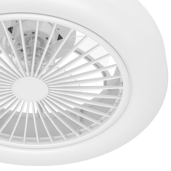 Eglo 35095 - LED Zatemnitveni stropni ventilator ORTONA LED/25,5W/230V bela + Daljinski upravljalnik