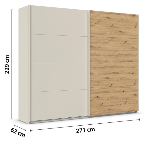 Modern Living Omara Z Drsnimi Vrati Feldkirch, Barva Šampanjca