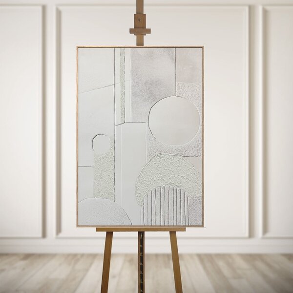 Slika z ročno naslikanimi elementi 70x100 cm Lan 3D Illusion – Styler