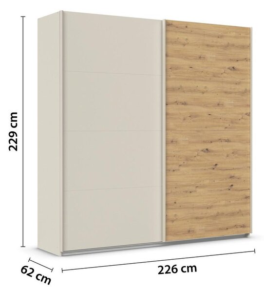 Modern Living Omara Z Drsnimi Vrati Feldkirch, Barva Šampanjca