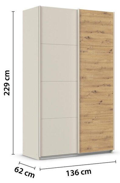 Modern Living Omara Z Drsnimi Vrati Feldkirch, Barva Šampanjca