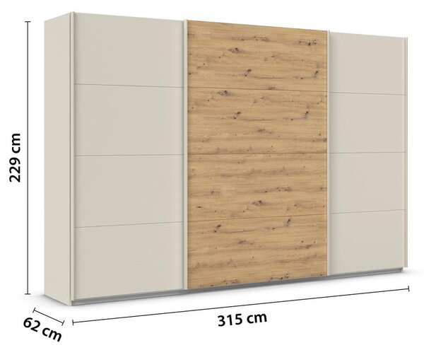 Modern Living Omara Z Drsnimi Vrati Feldkirch, Barva Šampanjca