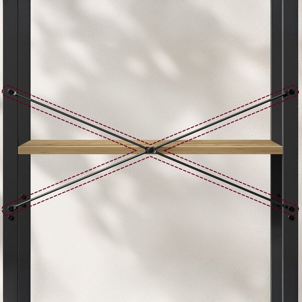 Polica TAYLOR ARTISAN 4 police 120x66 cm