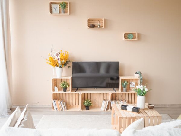 ATMOWOOD Leseni zaboji komplet za dnevno sobo 180 x 69 x 24 cm