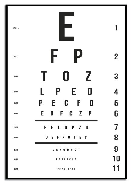 Stenska dekoracija Tavola optometrica