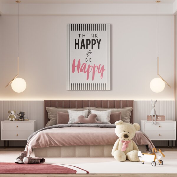 Stenska dekoracija Think happy
