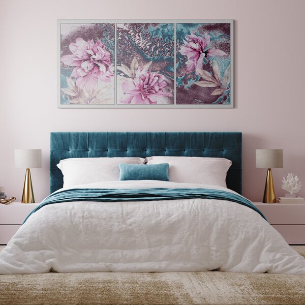 Stenska dekoracija Trittico Di Fiori