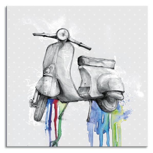 Stenska dekoracija Vespa 50