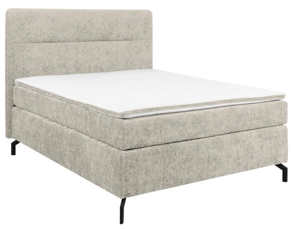 BOXSPRING POSTELJA 140 cm x 200 cm , tekstil bež