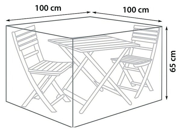 Sunfun Zaščitno pokrivalo za balkonsko pohištvo (Ø x V: 100 x 65 cm)