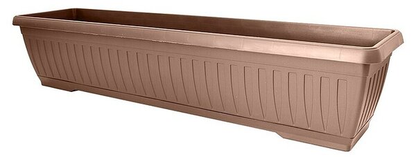 Mareš Korito za rastline Jadran (Zunanje dimenzije (Do x Š x V): 40 x 19,5 x 17 cm, Plastika, Rjava)