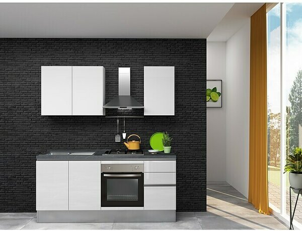 Marinelli Cucine Kuhinjski komplet Giulia (Širina: 195 cm, Z električnimi napravami, Desna)