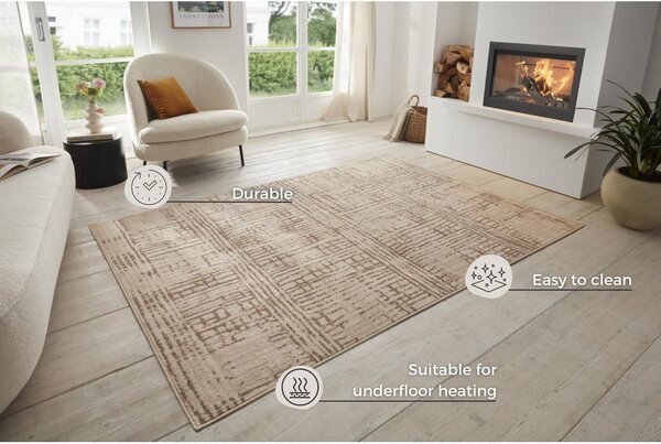 Rjava/bež preproga 160x235 cm Terrain – Hanse Home