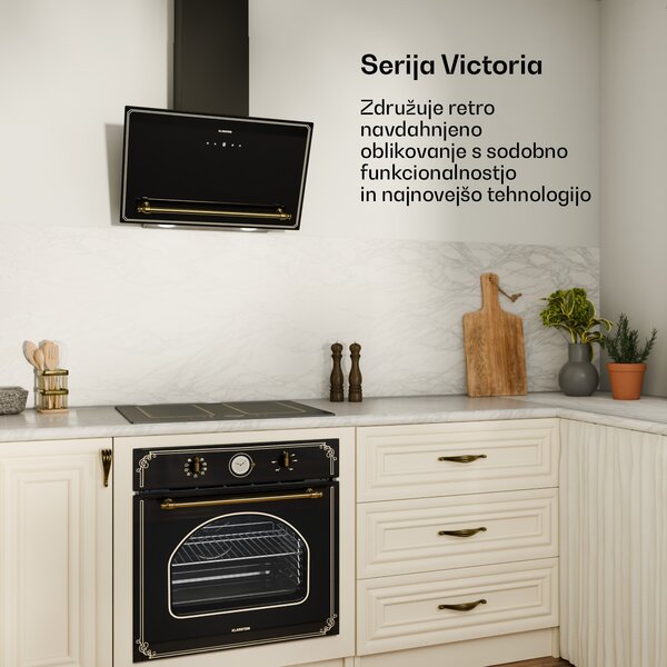 Klarstein Victoria 4 Flex, indukcijska kuhalna plošča, vgradna, 7000 W, 2 flexi coni, časovnik