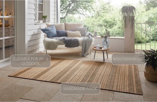 Rjava zunanja preproga NORTHRUGS Granado, 80 x 150 cm