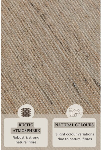 Bež tekač 80x200 cm Handloom – Hanse Home