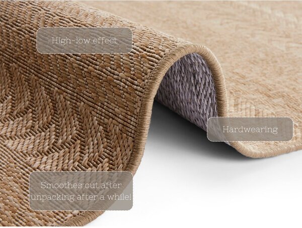 Rjava zunanja preproga NORTHRUGS Granado, 80 x 150 cm
