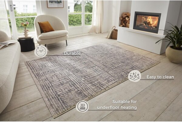 Siva preproga 80x120 cm Terrain – Hanse Home
