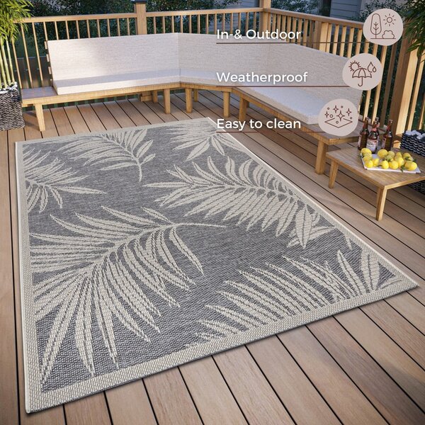 Siva zunanja preproga 115x170 cm Clyde Paru – Hanse Home