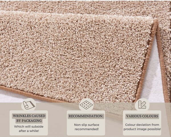 Krem preproga Hanse Home Pure, 80 x 150 cm