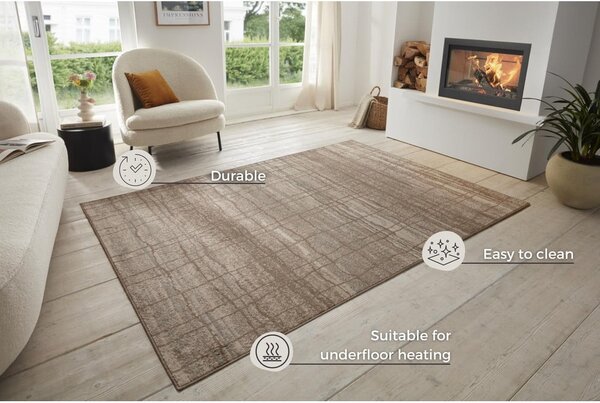 Rjava/bež preproga 80x120 cm Terrain – Hanse Home