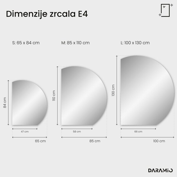 Okroglo ogledalo z LED osvetlitvijo E4