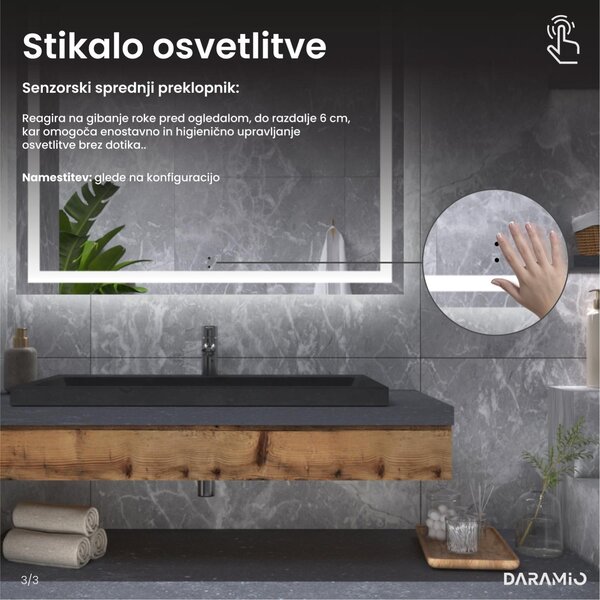 Kopalniško ogledalo z LED osvetlitvijo F2