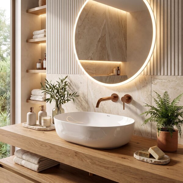 Rea Cleo White 50 umivalnik za pult