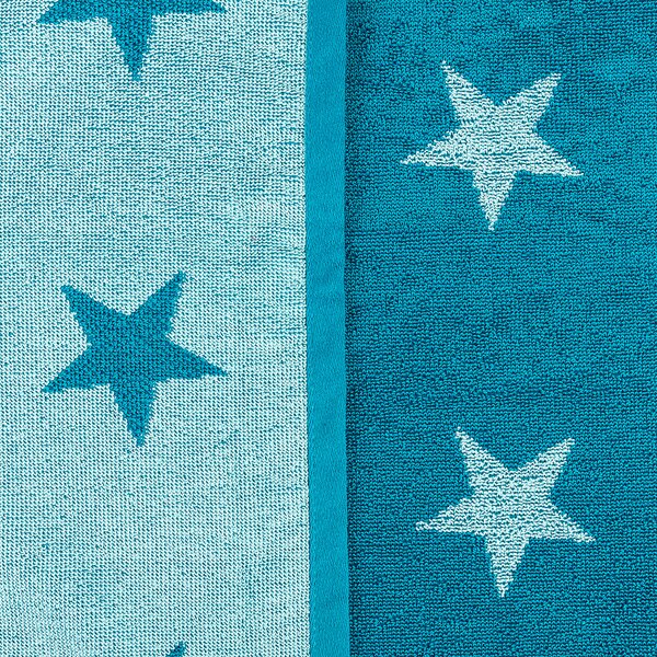 Brisača Stars turkizna , 70 x 140 cm, modra