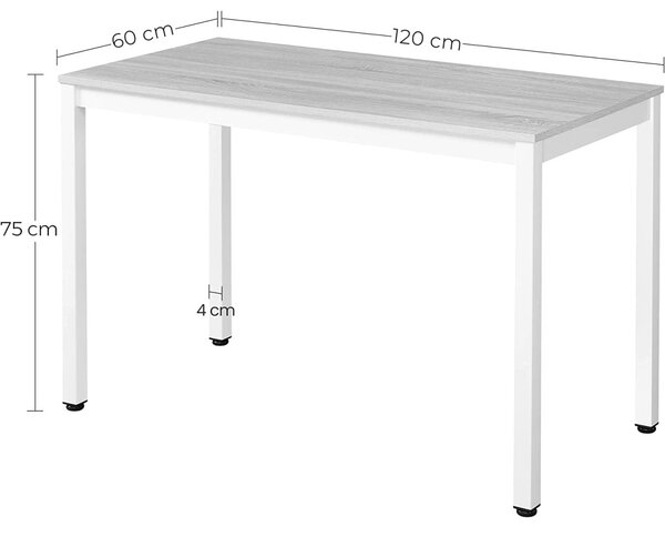 Črna jedilna garnitura 1 + 4, miza TESSA 120x60 + stol OSAKA