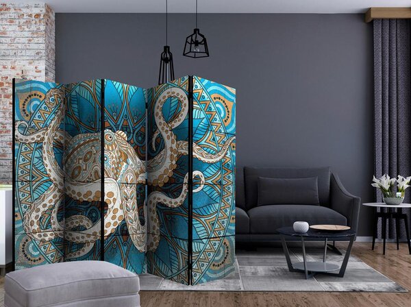 Artgeist Paravan Zen Octopus I, 5-Delni, Enostranski
