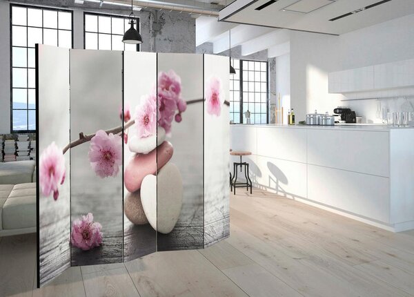 Artgeist Paravan Zen Flowers I, 5-Delni, Enostranski