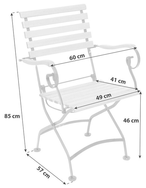 Gardenson Vrtni Stol Schlossgarten, Masivno