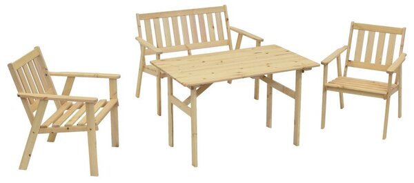 Gardenson Vrtni Set Sylt, 4-Delno, Masivno