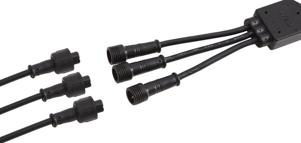 Komplet 3 modernih vrtnih reflektorjev s konico črne barve vklj. LED IP44 - Garly Ball