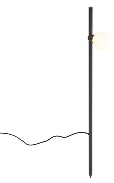 Komplet 3 modernih vrtnih reflektorjev s konico črne barve vklj. LED IP44 - Garly Ball