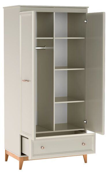 KONDELA Omara, cashmere krem/hrast, VENDY W-10