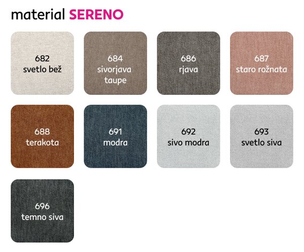 KONDELA Sedežna garnitura, bež tkanina Sereno, SEGORIA LUX