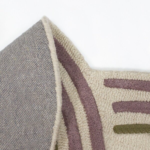 Zelena ročno tkana volnena preproga 160x230 cm Spiral Shaped – Flair Rugs
