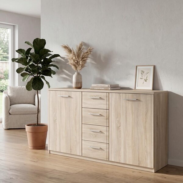 Mömax organic living Široka Komoda Gloria, Barva Hrasta