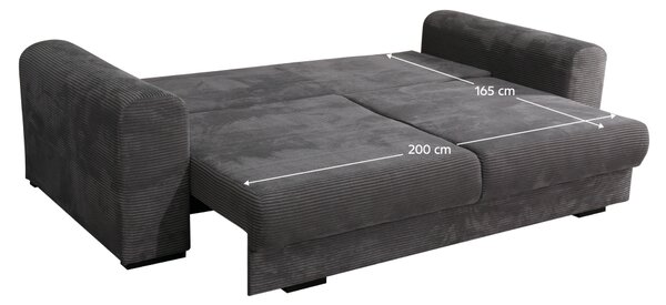 KONDELA Zelo prostoren kavč, siva/svetlo siva/bež, GILEN BIG SOFA