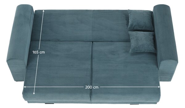 KONDELA Zelo prostoren kavč, modra/mentol/svetlo siva, GILEN BIG SOFA
